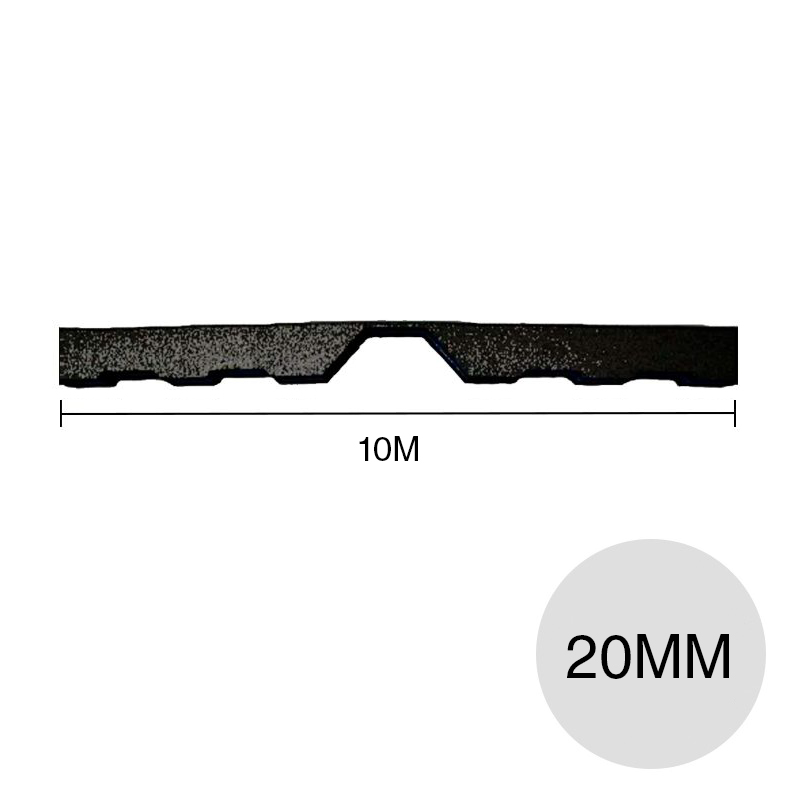 Burlete sellador poliuretanico cumbrera T98 20mm x 10m