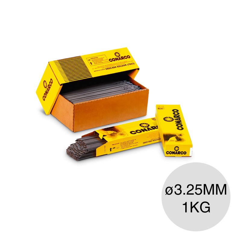 Electrodo basico c/polvo de hierro p/soldar ø 3.25mm caja x 1kg