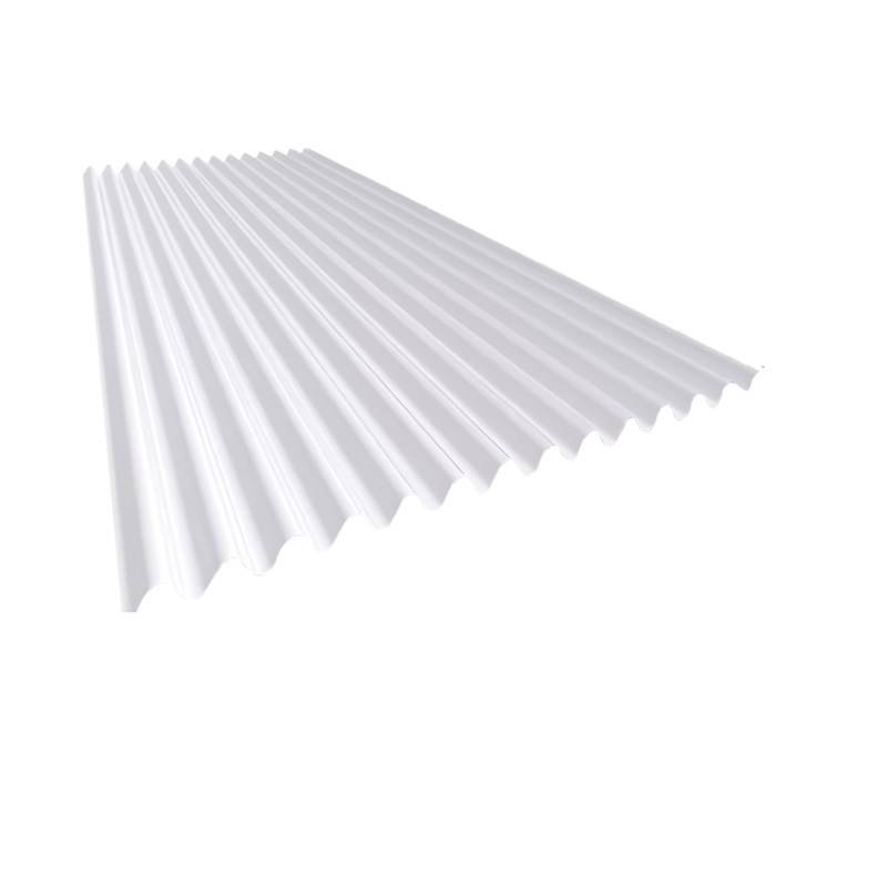 Chapa sinusoidal acanalada plastica blanca