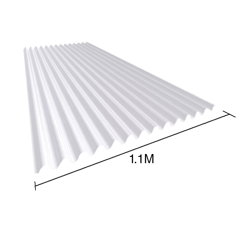 Chapa sinusoidal plastica reforzada blanca