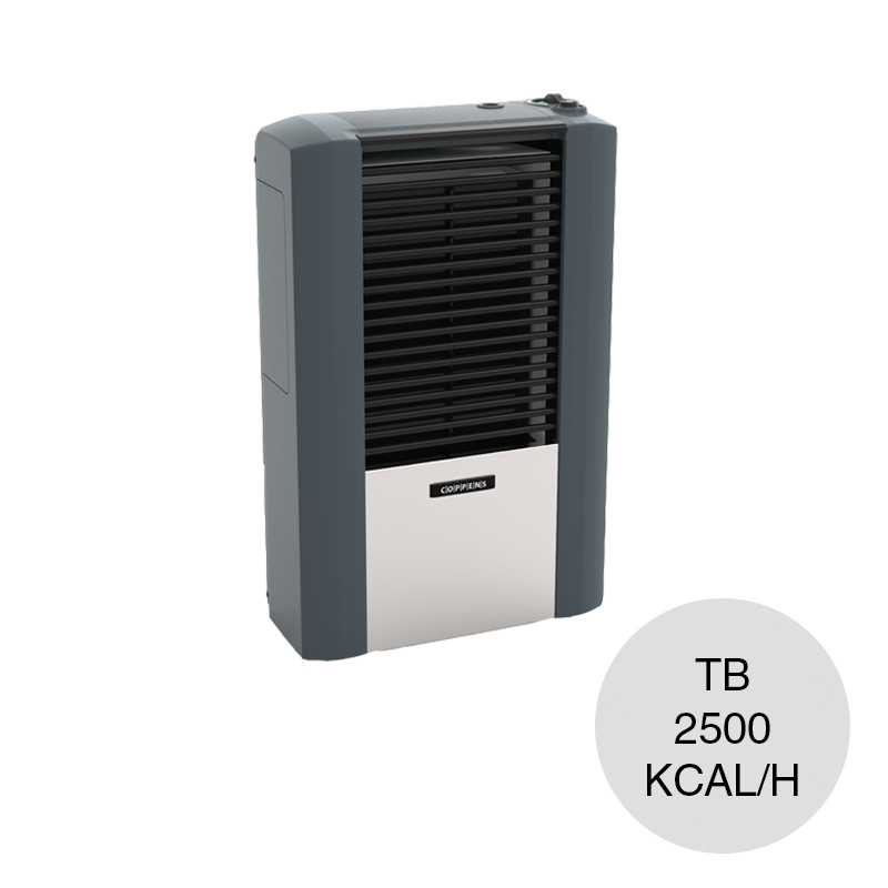 Calefactor multigas tiro balanceado Peltre Acero 2500kcal/h izquierdo 190mm x 390mm x 610mm