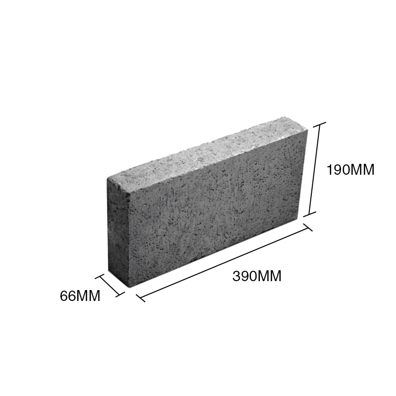 Bloque P7 plaqueta hormigon 66mm x 190mm x 390mm