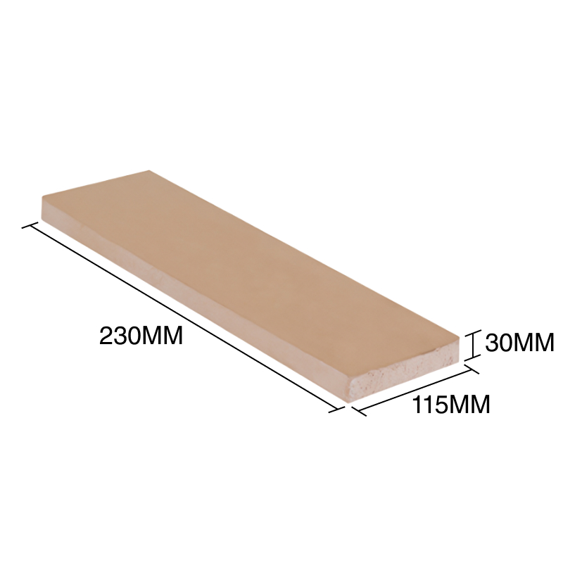 Tejuela refractaria arcilla natural 30mm x 115mm x 230mm