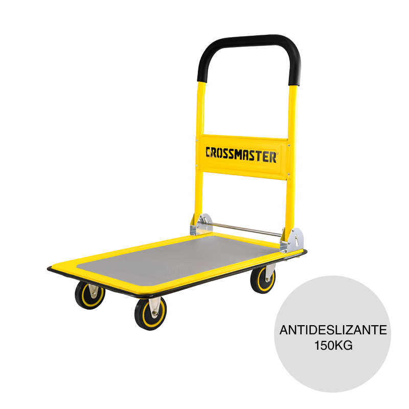 Carro plegable c/plataforma antideslizante 150kg