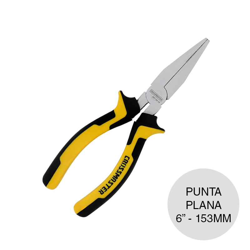 Pinza punta plana acero cromo vanadio 6" - 153mm