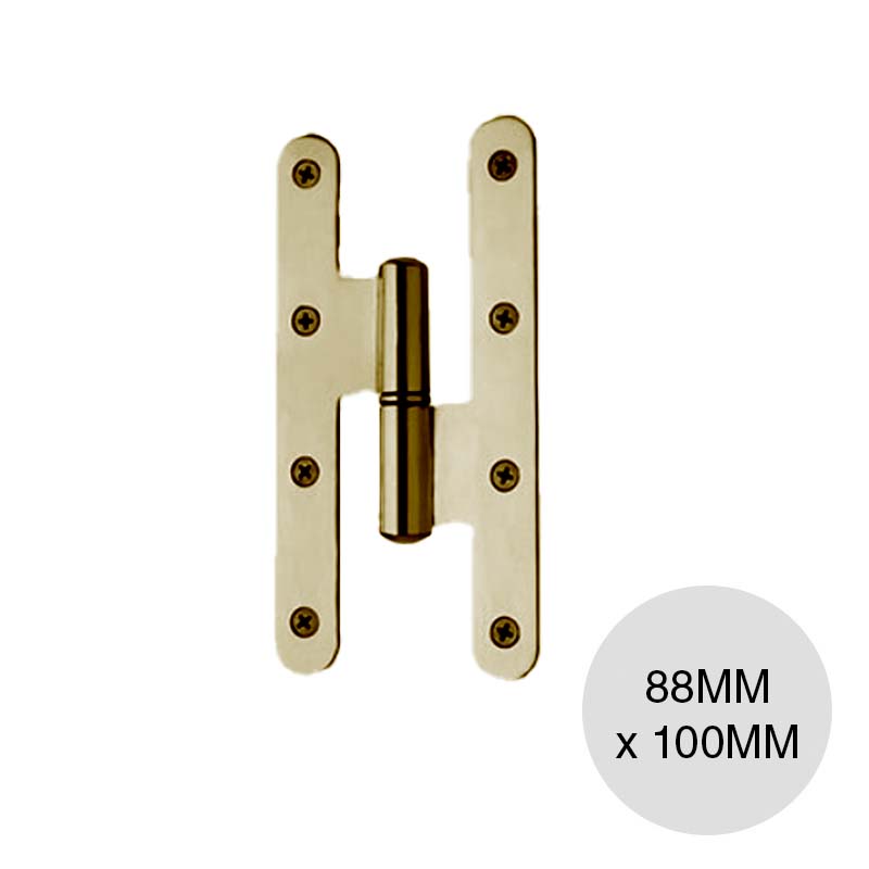 Bisagra municion Standard p/atornillar bronce pulido 3mm x 88mm x 110mm