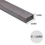 Caño rectangular estructural 6m x 40mm x 10mm x 1.2mm