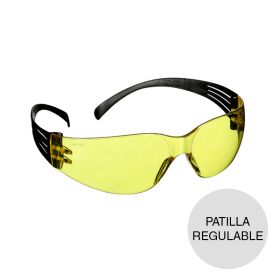 Anteojos seguridad SecureFit 100 patilla ajustable policarbonato amarillo