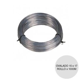 Alambre ovalado galvanizado alta resistencia San Martin 15 x 17 rollo x 1000m