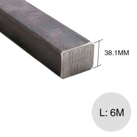 Barra hierro cuadrado macizo 1 1/2" x 6m