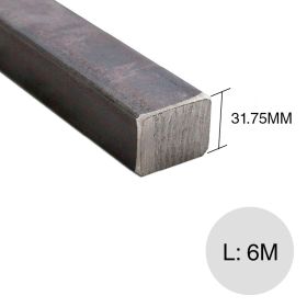 Barra hierro cuadrado macizo 1 1/4" x 6m