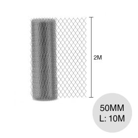 Alambre tejido romboidal Tejimet C10 ø 3.66mm separacion 50mm rollo x 2m x 10m