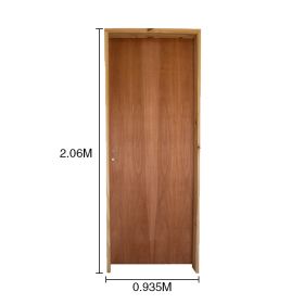 Puerta interior izquierda 90 placas cedro marco pino 4" d/contacto 935mm x 2.06m