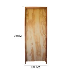 Puerta interior derecha 90 placas pino marco euca 4" d/contacto 935mm x 2.06m