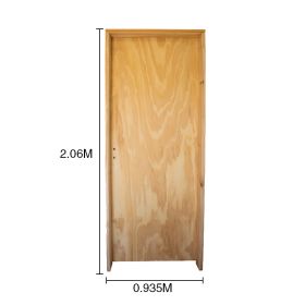 Puerta interior izquierda 90 placas pino marco pino 4" d/contacto 935mm x 2.06m