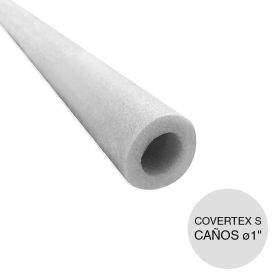 Tubo aislante termico espuma polietileno Covertex S blanco sin cobertura 5mm caños agua interiores ø 1" tubo ø 35mm x 2m