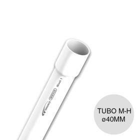 Tubo macho-hembra Nivel 1 Standar desagüe cloacal pluvial PVC union quimica ø40mm x 4m