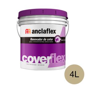 Renovador color acrilico revestimientos texturado Coverflex ultra fino exterior interior 382ai balde x 4l
