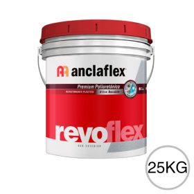 Revestimiento poliuretanico texturado Revoflex textura fina exterior 400ai balde x 25kg