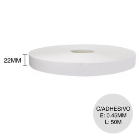 Canto Melaminico con adhesivo blanco 0.45mm x 22mm x 50m