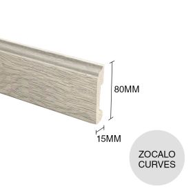 Zocalo EPS Curves gris claro simil madera 15mm x 80mm x 2.5m