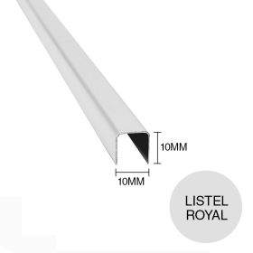 Listel pared acero inoxidable royal esmerilado 10mm x 10mm x 2.20m