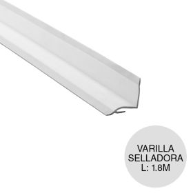 Varilla selladora A-Seal pvc piso blanco 23mm x 33mm x 1.83m