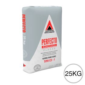 Pegamento pisos y revestimientos perfecto placas bolsa x 25kg