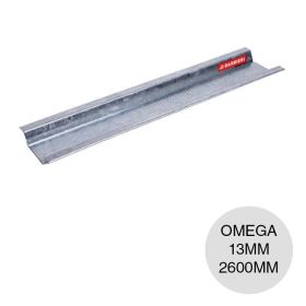Perfil construccion seco omega galvanizado 0.52mm x 12.5mm x 2600mm