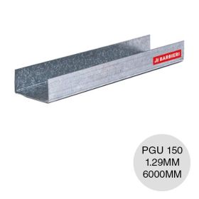 Perfil steel framing PGU 150 galvanizado 1.29mm x 150mm x 6000mm