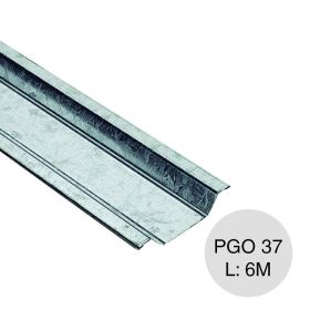 Perfil steel framing PGO 37 galvanizado 0.90mm x 37mm x 6m