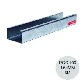 Perfil steel framing PGC 100 galvanizado 1.64mm x 100mm x 6m