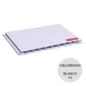 Cielorraso y revestimiento PVC blanco 13mm x 200mm x 6000mm