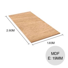 Tablero MDF enchapado Guatambu 19mm x 1.83m x 2.60m