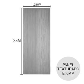 Panel fibrocemento construccion seco texturado simil madera exterior interior 6mm x 1.218m x 2.40m