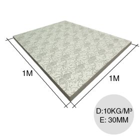 Placa cielorrasos EPS decorada gris densidad 10kg/m³ 30mm x 1m x 1m