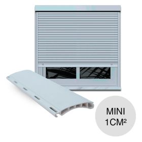 Cortina persiana PVC mini blanco x 1cm²
