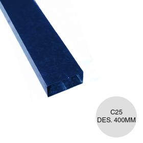Caño bajada recto azul C25 Des. 400mm x 1.22m