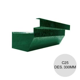 Canaleta americana verde C25 Des. 330mm x 2.44m
