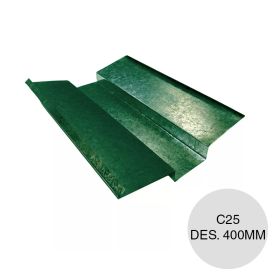 Canaleta conversa verde C25 Des. 400mm x 2.44m