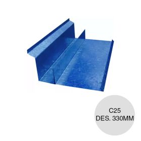 Banda c/riel lateral azul C25 Des. 330mm x 2.44m