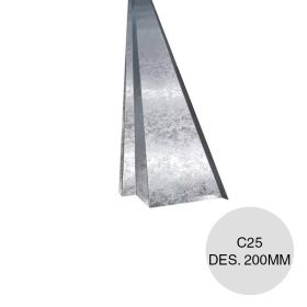 Babeta amure gris C25 Des. 200mm x 2.44m