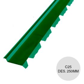 Babeta amure trapezoidal T101 verde C25 Des. 250mm x 2.44m