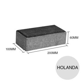 Adoquin Holanda pavimentos articulados hormigon onix 60mm x 100mm x 200mm