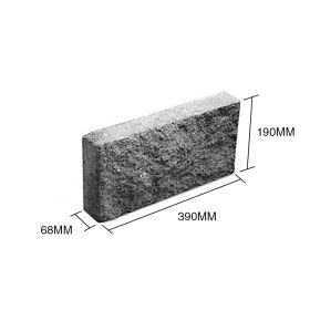 Bloque P7 plaqueta hormigon simil piedra 68mm x 190mm x 390mm