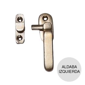 Aldaba izquierda Standard recta c/puente bronce platil