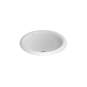 Bacha lavatorio porcelana sobremesada redonda blanco brillante 115mm x 310mm x 310mm