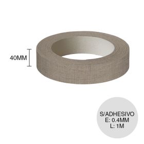 Canto ABS s/adhesivo F424 ST10 lino topo rollo x 0.4mm x 40mm x 1m