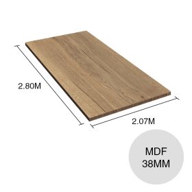 Tablero melamina MDF Eurolight ST37 roble halifax natural 38mm x 2.07m x 2.80m