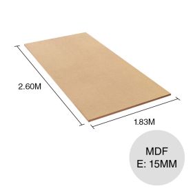 Tablero melamina MDF euca 15mm x 1.83m x 2.60m